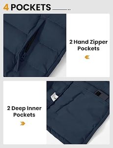 Vente directe d'usine Meilleures ventes Veste d'hiver décontractée pour homme Vêtement d'extérieur de haute qualité Respirant Fermeture éclair personnalisée Col en V Gilet matelassé 100% - Product Image 6