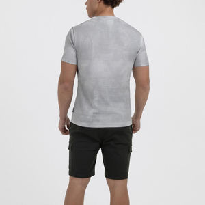 Camiseta de Manga Corta para Hombre, Corte Ajustado, Lisa, Estilo Urbano, Transpirable, 100% Algodón, Estampado Personalizado - Product Image 4