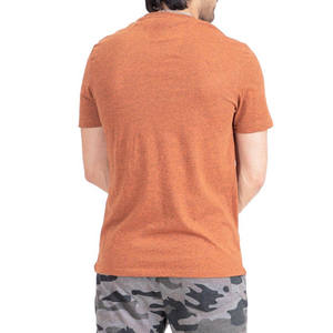 เสื้อยืดกีฬาออกกำลังกายของผู้ชายสินค้าออกที่ดีที่สุด-โลโก้ที่กำหนดเองผ้าสแปนเด็กซ์โพลีเอสเตอร์ธรรมดาขายส่ง - Product Image 4