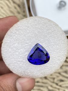 15 MM Deluxe Qualité Naturelle Tanzanite Coeur Cut Pierre Avec Excellente Couleur Cuisson Naturel Zoisite 11.33 Carat Loupe Propre - Product Image 6