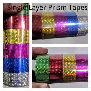Ruban adhésif holographique prismatique en PET coloré - Product Image 3