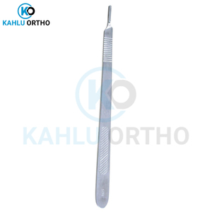 Curettes de poignée de scalpel de chirurgie d'acier inoxydable, poignée de scalpel d'impression de logo personnalisé d'instrument chirurgical par KAHLU ORTHOPEDIC - Product Image 2