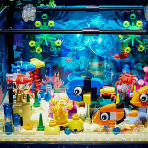 Pour les modèles Lego Moc d'aquariums de poissons, parfaits pour l'affichage dans le salon, cadeau d'anniversaire idéal - Product Image 2