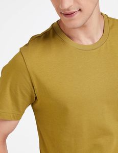 Camiseta de algodón sólido vintage unisex, diseño personalizado con cuello redondo y Media manga, ropa de calle regular para hombre, 100% algodón - Product Image 4