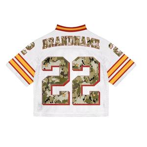 Camiseta de fútbol con cuello en V de alta calidad para hombre de nuevo diseño 2025, ropa para adultos, camiseta de malla de manga corta para fútbol - Product Image 2