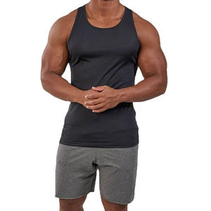 Moda Casual Wear Racerback Fitness Hombres Tank Top Stringer Chalecos Logotipo personalizado Impresión Atlético Entrenamiento Singlets Hombre - Product Image 1