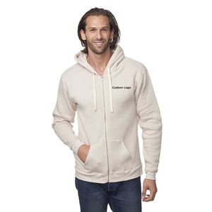 Sudadera con capucha unisex Bella + Canvas con cremallera completa, impresión de logotipo personalizado, peso estándar, con cremallera y bolsillo canguro. - Product Image 1