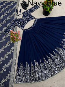 Ropa de fiesta exclusiva de diseñador colección de boda Lehanga Choli nupcial Lehenga Choli para mujer Compra de fabricante indio - Product Image 3