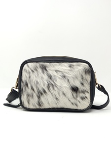 Bolso de cuero hecho a mano con pelo natural de primera calidad para mujer, bolso de cuero tallado a mano, venta al por mayor, bolso de hombro para teléfono para mujer - Product Image 4