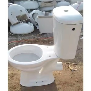 Artículos sanitarios de baño de porcelana Asiento de inodoro de armario de agua de dos piezas con cubierta de asiento de plástico y accesorios LLC Juego completo de WC - Product Image 4