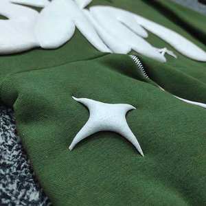 A granel 100% algodón Puff impresión Streetwear Full Zip 3D Puff estampado peso pesado Sudadera con capucha Bold Raised Graphic Streetwear 2025 - Product Image 5