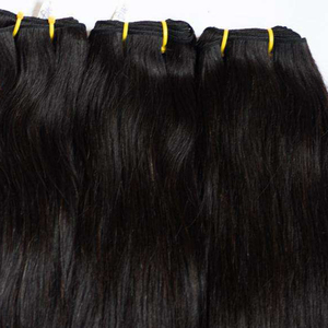 Extensiones de Cabello Humano Brasileño Virgen Liso Natural, Color Negro, 18-32 Pulgadas, Disponibles en Stock - Product Image 4