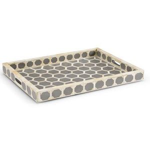 Plateau à vadrouille élégant, conçu pour des arrangements domestiques minimalistes et des présentations décoratives élégantes avec une brillance perlée - Product Image 5