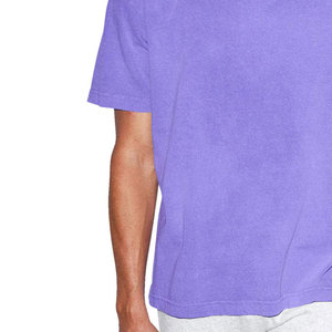 Meilleur design 100% coton velours Logo personnalisé T-shirt surdimensionné pour hommes délavé à l'acide Vintage Street Wear avec fermeture à glissière respirante - Product Image 6