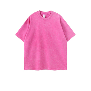 เสื้อยืดซักแบบกรดไซส์ใหญ่พิเศษสำหรับผู้ชายเสื้อผ้าแนวสตรีทแฟชั่นสไตล์วินเทจทำจากผ้าฝ้าย100% สั่งทำฉลากได้ตามต้องการ - Product Image 2