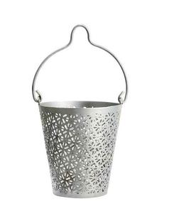 Bougeoir à bougie chauffe-plat en forme de seau galvanisé avec poignée Meilleur prix de vente Porte-bougie à la main - Product Image 1