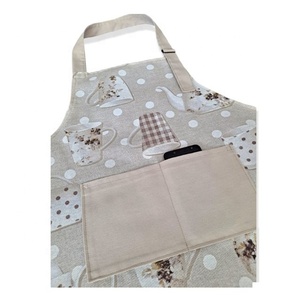Increíbles Delantales de Lino y Algodón Estilo Japonés de la Marca AKSHARA, Hechos a Medida con Logotipo, Color Azul, Diseño Cruzado en X en la Espalda, ODM OEM - Product Image 3