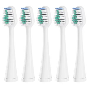 Têtes de brosse à dents en nylon doux Ultimate Comfort, 5 pièces, compatibles avec les brosses à dents électriques, pour usage hôtelier et domestique - Product Image 1