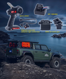 Voiture télécommandée haute performance RGT 1/10 RC Rock Crawler EX86150 Pathfinder 4x4 avec <span class=keywords><strong>diff</strong></span>érentiel à blocage d'essieu, 2 vitesses, ESC étanche 80A, modèle RTR - Product Image 4