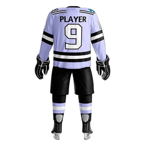 Uniforme durable de hockey sur glace unisexe confortable fabriqué au Pakistan avec impression personnalisée OEM de nom d'équipe - Product Image 2