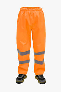 Ensemble de pantalons de pluie imperméables légers et durables à haute visibilité réfléchissants pour les vêtements de travail de sécurité industrielle en plein air - Product Image 5