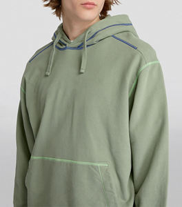 Sudadera con capucha de ajuste regular digital de invierno para hombre con hombros caídos de peso pesado de alta calidad personalizada, jersey en blanco de gran tamaño, forro polar de algodón - Product Image 4
