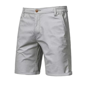 High Quality Men's Casual Cotton Solid Knitted Breathable Quick-Drying <b>Shorts</b> Elastic Mid Waist Front for Daily Use Summer - Product Image 4