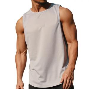 Camisetas de gimnasio OEM para hombre, camisetas sin mangas para gimnasio, ropa deportiva con tirantes, culturismo, Fitness, hombres, moda personalizada, algodón Spandex - Product Image 4