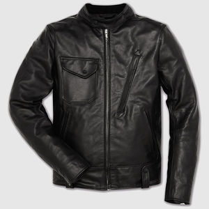 Veste en cuir de vache véritable de haute qualité pour homme, durable, élégante, coupe-vent, imperméable pour toutes les saisons, col montant, hiver - Product Image 3