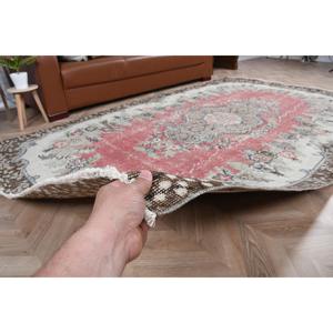 พรมขนาด 5.4x9.3 ฟุต, พรมวินเทจ, พรมขอบผ้าขนสัตว์สีแดงตุรกี - Product Image 4