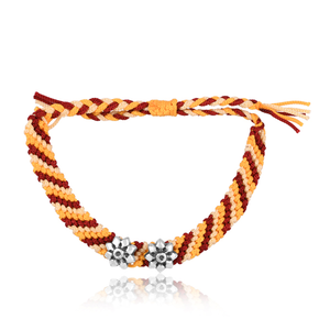 Dori rakhi-fabricante de joyas personalizadas, Plata de Ley oxidada, algodón, oferta - Product Image 4