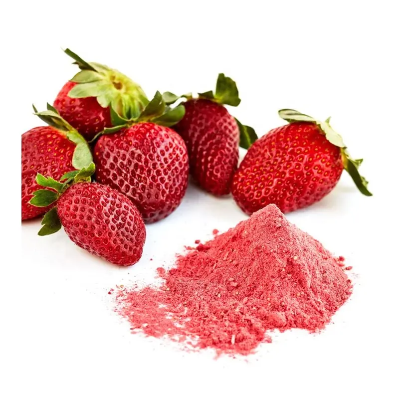 Premium-Qualität reines Erdbeerextrakt Pulver Fruchtsaft Konzentrat natürliches organisches Gefriergetrocknetes Obst Geschmackspulver