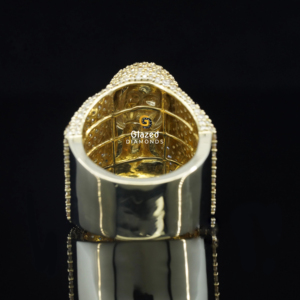 Nouvelle bague de mariage Fine pour jeune mariée, entièrement sertie de diamants de laboratoire taille brillant certifiés IGI, en or massif 14 carats, pour fête de mariage - Product Image 6