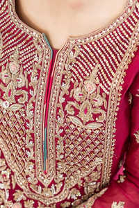 Elegante Lehenga Choli de Gasa Bordada con Adornos Decorativos para Mujer, Ropa de Fiesta y Boda - Product Image 3