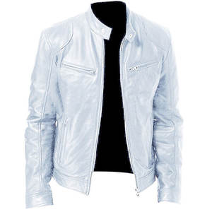 Chaqueta de Motociclista de Cuero de Invierno de Alta Calidad, Transpirable y de Secado Rápido, para Hombre, Precio de Fabricación Profesional - Product Image 3