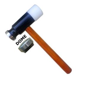 Mango pequeño de martillo con cúpula y herramientas de joyería de cabeza de nailon reemplazables - Product Image 1