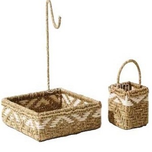 High Quality Elegant Natural Cotton Rope Tightly Woven Sturdy <b>Basket</b> Stylish & Reliable <b>Basket</b> with <b>Handles</b> 2 Tier Fruit <b>Basket</b> - Product Image 5