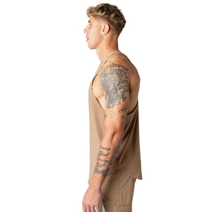 Venta al por mayor de artículos de nueva tendencia de moda de calidad duradera con precio ajustable personalizar camiseta sin mangas con logotipo - Product Image 3