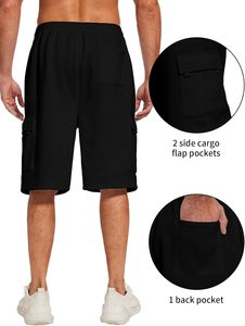 Custom Screen Printing Logo Reflective Cotton <b>Shorts</b> for <b>Men</b> Washed Decoration <b>Fleece</b> Fabric Cargo Style gym <b>Shorts</b> - Product Image 6