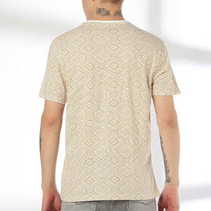 Camisetas de lavado ácido de algodón de gran tamaño personalizadas de alta calidad para hombre, cuello redondo de peso pesado, estilo largo informal, serigrafía sólida - Product Image 5