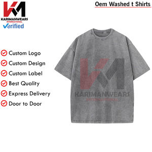 Camisetas de verano de algodón de gran tamaño para hombre, Camiseta holgada Vintage holgada, ropa informal de manga corta, precio al por mayor, proveedor a granel - Product Image 5