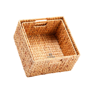 Cesta con forma de hueso de jacinto de agua de nuevo diseño, cesta de almacenamiento, cesta de jacinto de agua de algas marinas para el hogar al precio más barato - Product Image 2