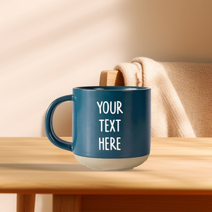 Dropshipping Tasse en céramique bleue simple face avec tasse gravée au laser EffiPrint au design personnalisé - Product Image 1