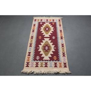 พรมวินเทจสไตล์ตุรกี ขนาด 2.6x4.6 ฟุต สีแดงเบจล้วน - Product Image 5