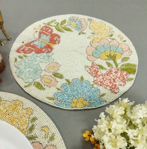 New Design Glass Beaded Cut Out <b>Placemats</b> <b>Gold</b> <b>Placemats</b> New Design Glass Beaded Cut Out <b>Placemats</b> <b>Gold</b> <b>Placemats</b> - Product Image 1
