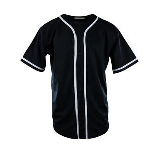 Maillot de baseball/softball à col en V fabriqué en usine, 100% polyester, séchage rapide, évacuation de l'humidité, logo personnalisé, étiquette privée, couleurs personnalisées - Product Image 6