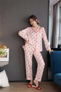 Summer Female Elegant Silk <b>Pajamas</b> <b>Suit</b> Womens Hot Night Dress Lightweight Sleepwear - Product Image 4