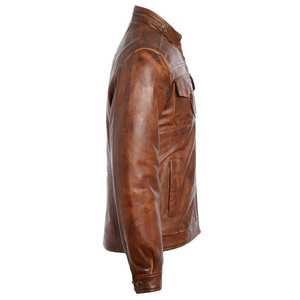 Chaqueta de Cuero de Primera Calidad para Hombre, Diseño de Moda, Nueva Llegada, Chaqueta de Cuero PU de Alta Calidad para Hombre - Product Image 6