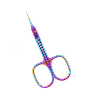 กรรไกรสปริงหนังกำพร้าสแตนเลสมืออาชีพใบมีดโค้งเครื่องมือสำหรับการตัดแต่งที่แม่นยำ - Product Image 6