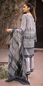 Meilleures ventes : Ensemble Salwar Kameez indien pakistanais de QJ Impex avec chemise à manches longues et col brodé - Product Image 2